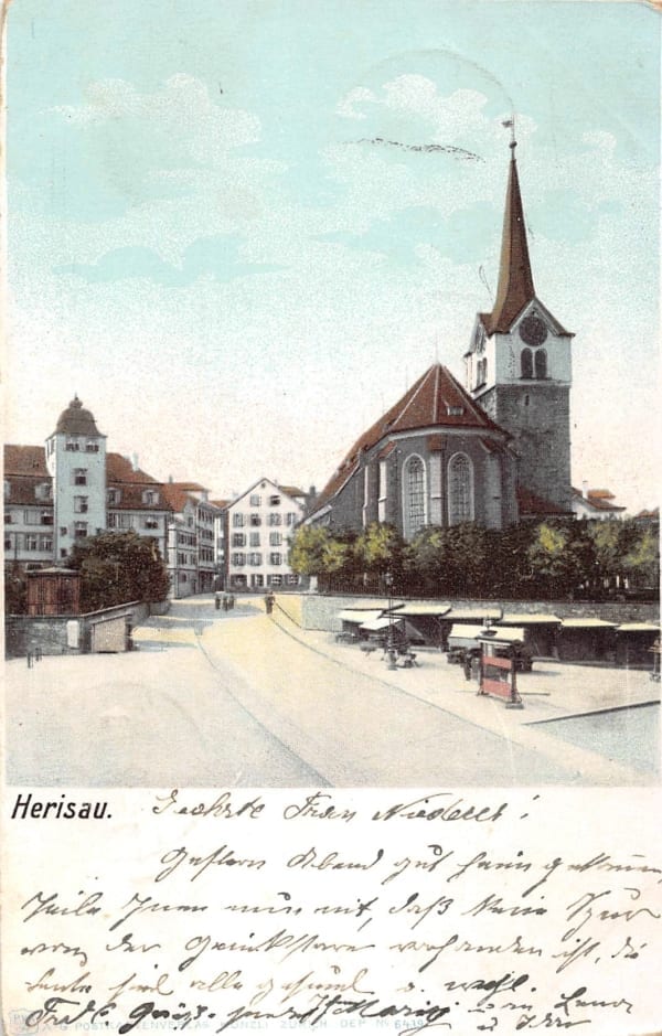 Herisau Kirche Ansichtskarten Shop Ak Fundus