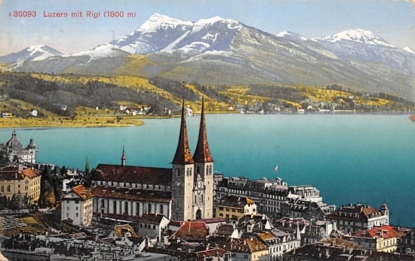 Luzern, mit Rigi, Hofkirche
