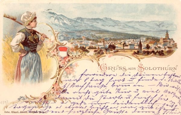 Solothurn, Gruss aus Solothurn, Litho