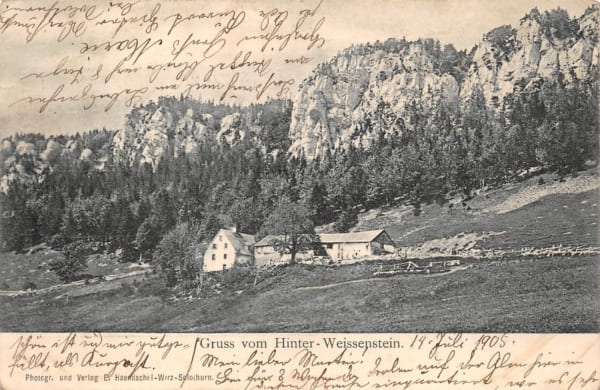 Weissenstein, Gruss vom Hinter-Weissenstein