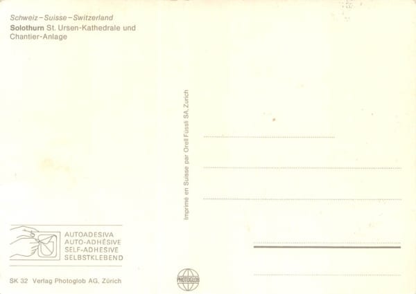 SO - Solothurn, Selbstklebend, St. Ursenkathedrale – Bild 2