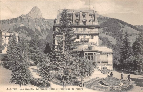 Les Avants, Le Grand Hotel et l`Horloge de Fleurs
