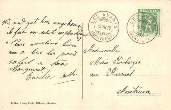 Les Avants, Le Grand Hotel et l`Horloge de Fleurs – Bild 2