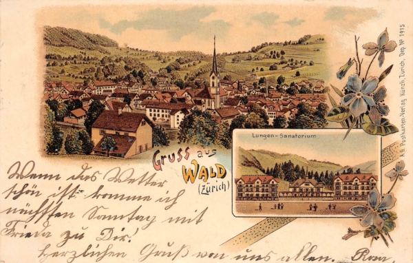 Wald ZH, Gruss aus Wald, Lungen-Sanatorium