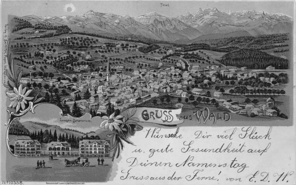 Wald ZH, Gruss aus Wald, Lungen-Sanatorium