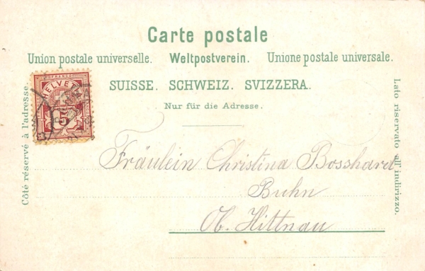 Hinwil, Gruss aus Heinweil, Post und Bahnhof – Bild 2