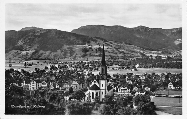 Unterägeri mit Rossberg