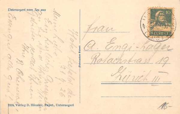 Unterägeri vom See aus – Bild 2