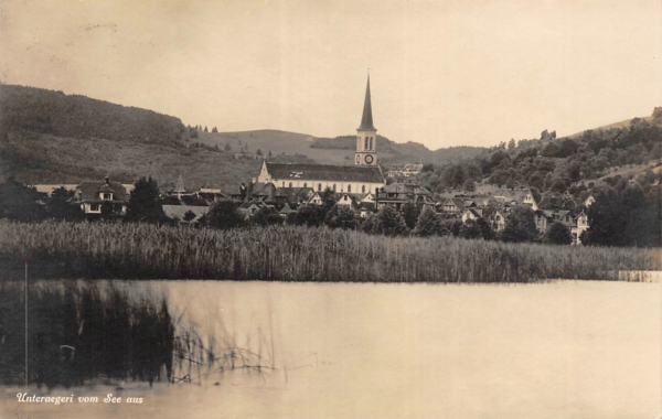 Unterägeri vom See aus