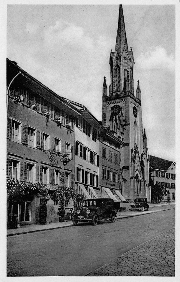 Uznach, Gasthof und Metzgerei zum Hirschen