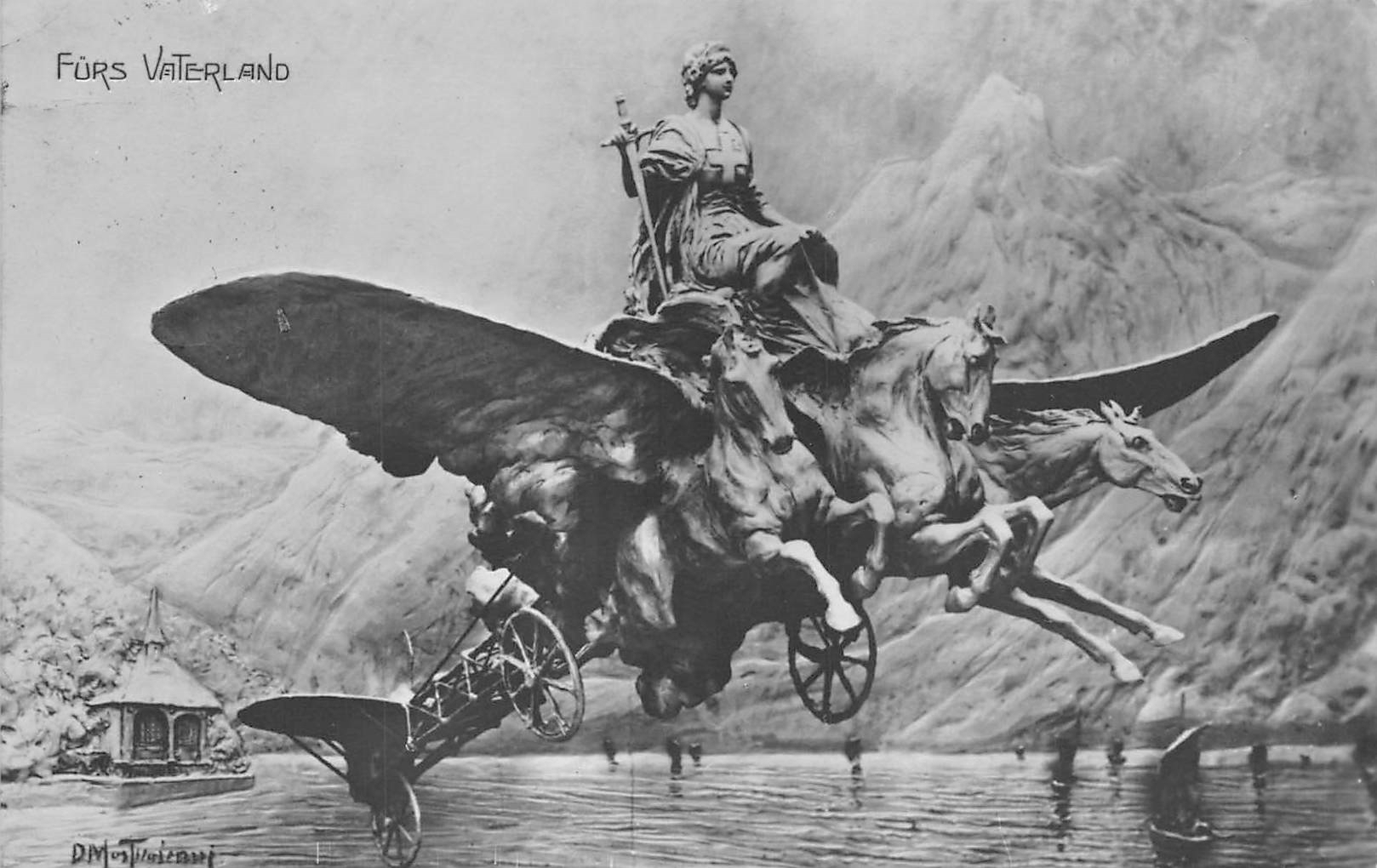 Tellskapelle, Helvetia auf einem Flugzeug