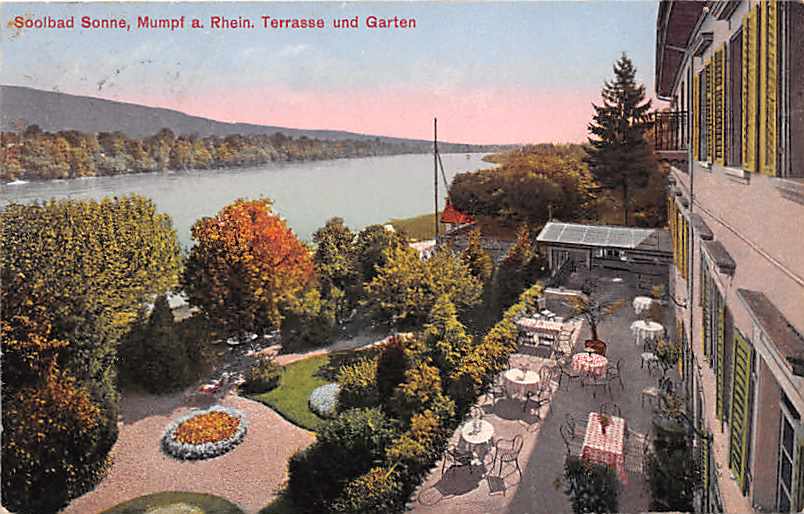 Mumpf am Rhein, Soolbad Sonne, Terrasse und Garten
