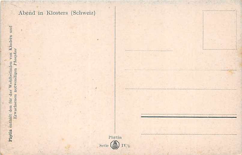 Klosters, Abend in Klosters, Phytin Serie IV