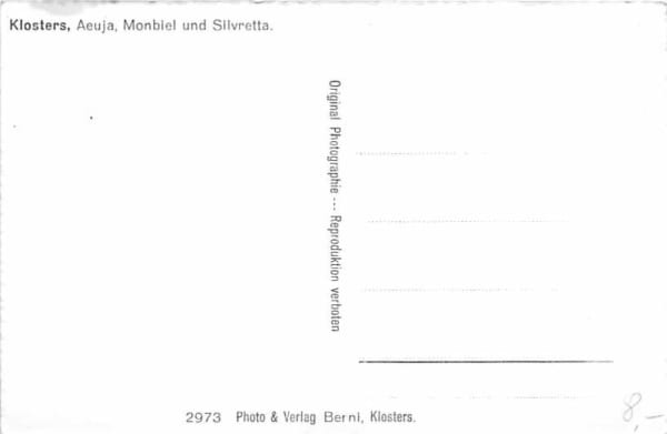 Klosters, Aeuja, Monbiel und Silvretta