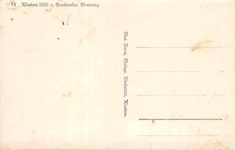 Klosters, Kirche, Wintertag