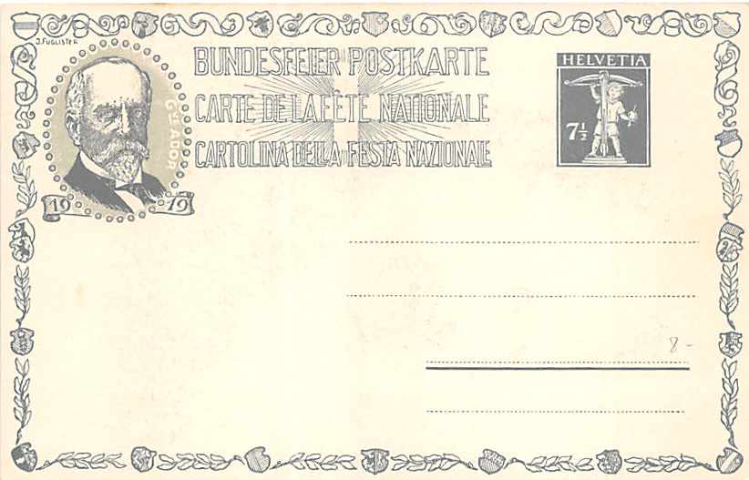 Bundesfeierkarte Nr.26, ungelaufen, Kat. 8.-