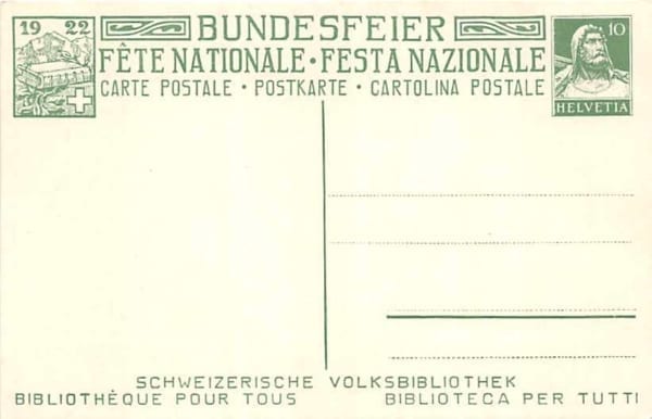 Bundesfeierkarte Nr.35, ungelaufen, Kat. 8.-