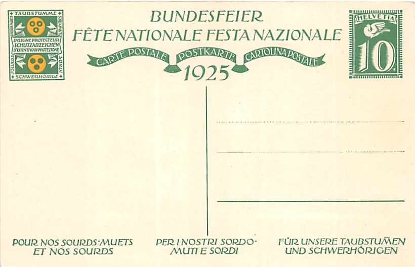 Bundesfeierkarte Nr.41, ungelaufen, Kat. 8.-