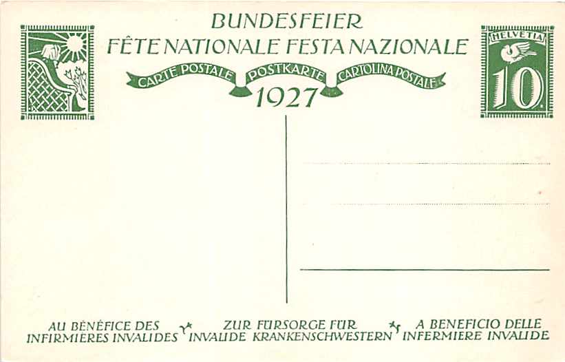 Bundesfeierkarte Nr.45, ungelaufen, Kat. 25.-