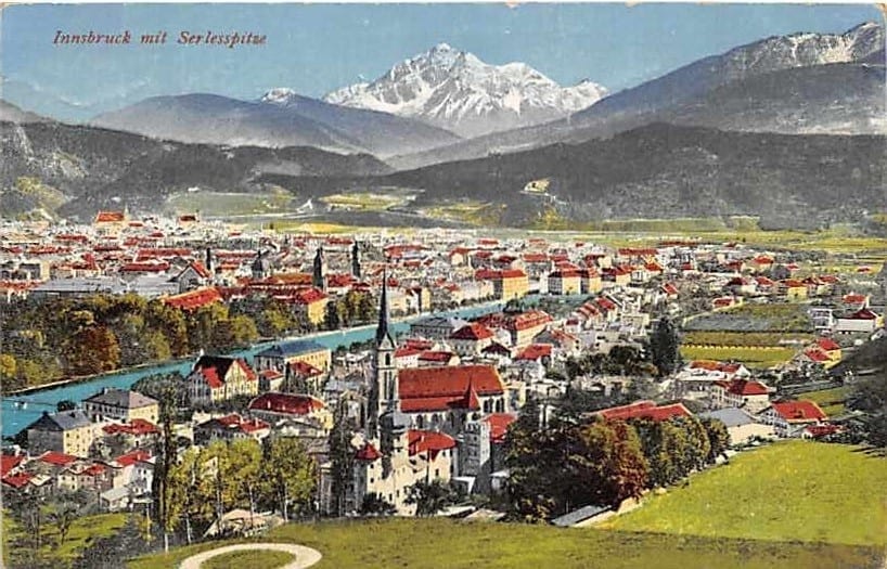 Innsbruck, mit Serlesspitze