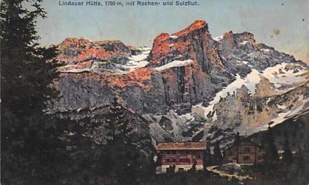 Lindauer Hütte, mit Rachen- und Sulzfluh