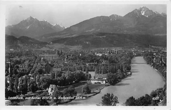 Innsbruck, mit Serles und Nockspitze