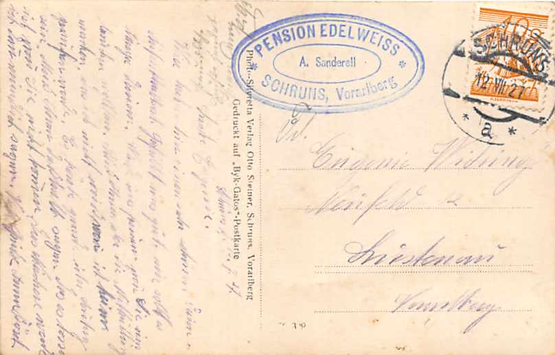 Schruns, Pension Edelweiss