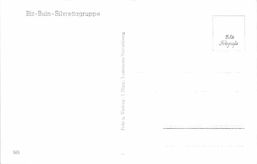 Piz Buin, Silvrettagruppe