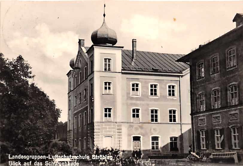 Ströbing, Landesgruppen Luftschutzschule, Schulgebäude