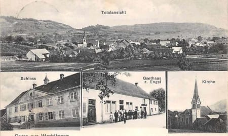 Worblingen, Schloss, Gasthaus z. Engel, Kirche