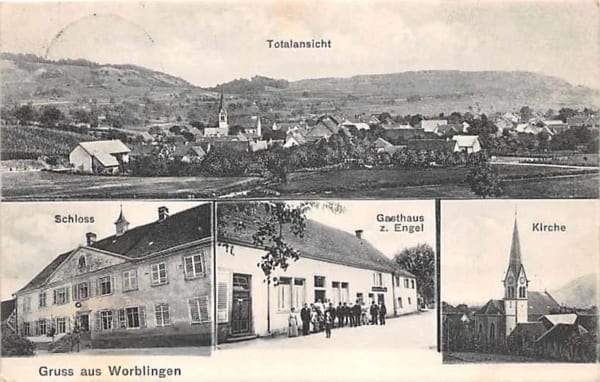 Worblingen, Schloss, Gasthaus z. Engel, Kirche