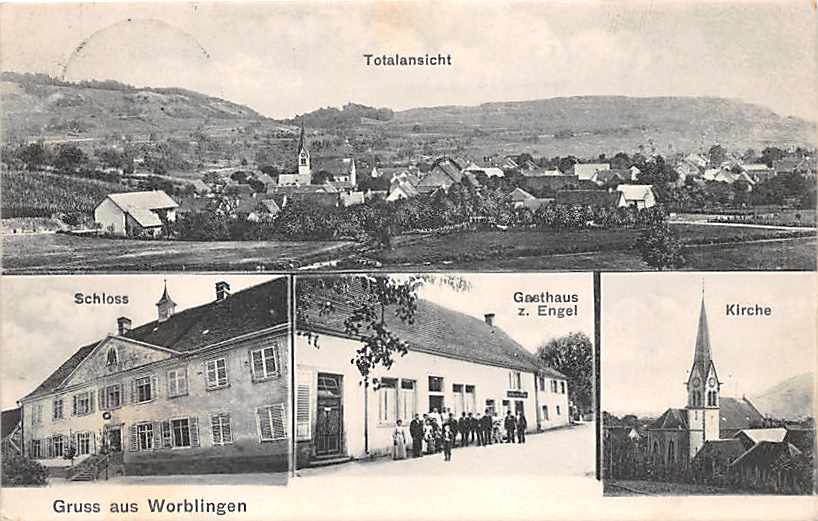 Worblingen, Schloss, Gasthaus z. Engel, Kirche