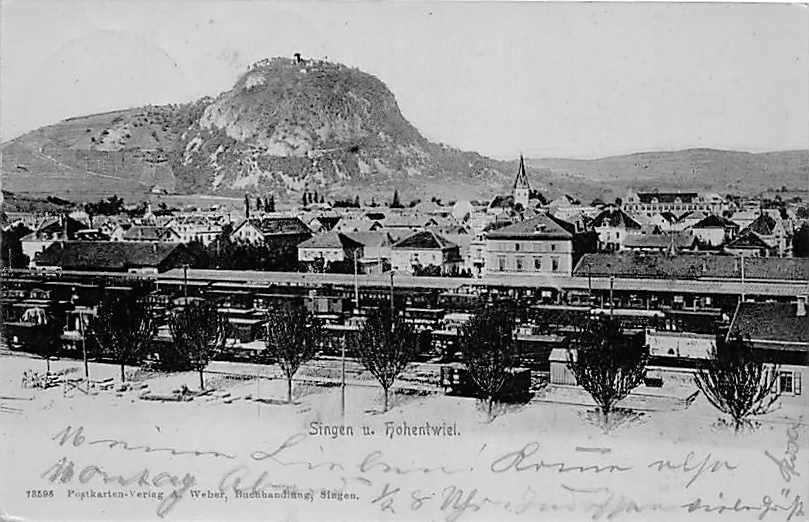 Singen, Bahnhof, Hohentwiel