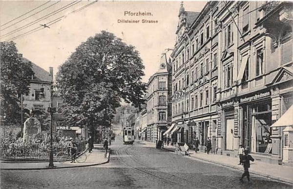 Pforzheim, Dillsteiner Strasse, Tram