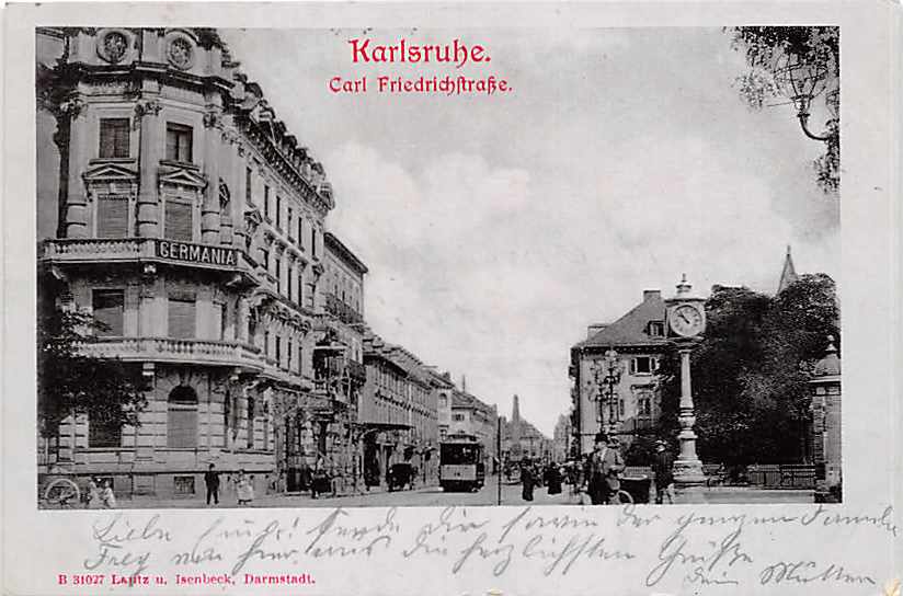 Karlsruhe, Carl Friedrichstrasse, Tram