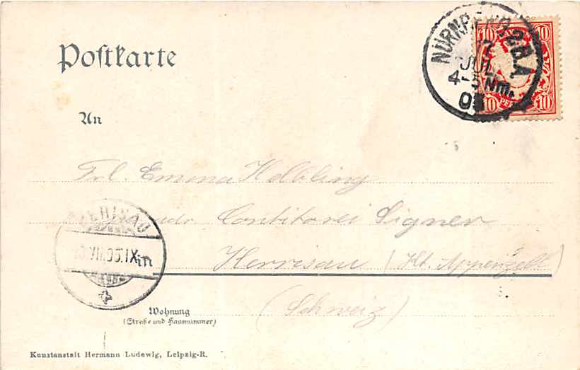 Nürnberg, Neuer Neptunbrunnen, St.Sebalduskirche