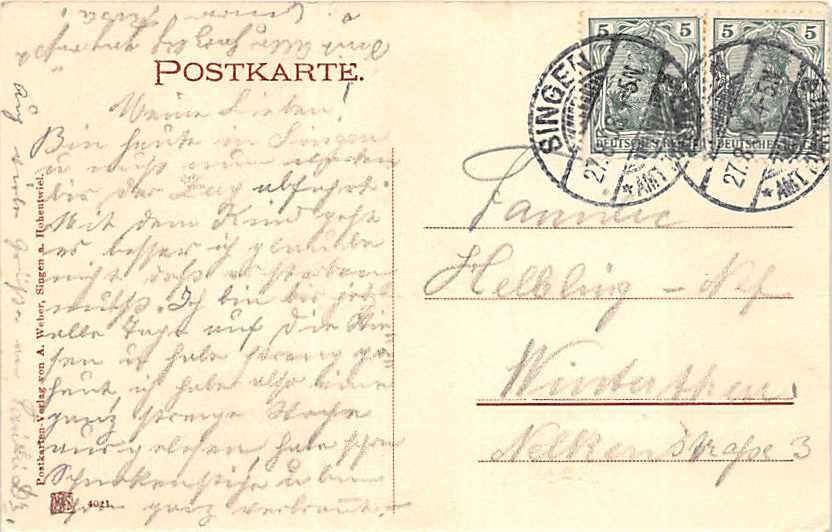 Singen, Hohentwiel, Restaurant z. Alten Post