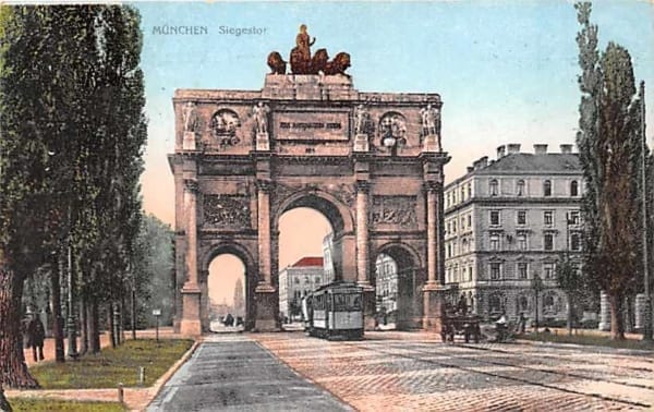 München, Siegestor, Tram