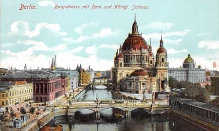 Berlin, Burgstrasse mit Dom und Königl. Schloss