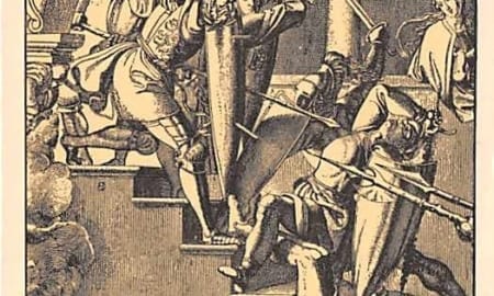 Kunstwart Nr.94, P. Cornelius, Nibelungen im Kampf