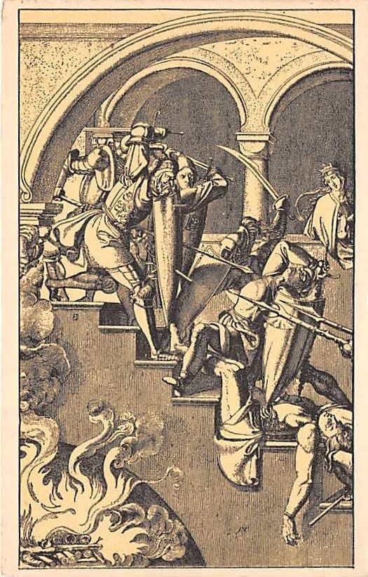 Kunstwart Nr.94, P. Cornelius, Nibelungen im Kampf