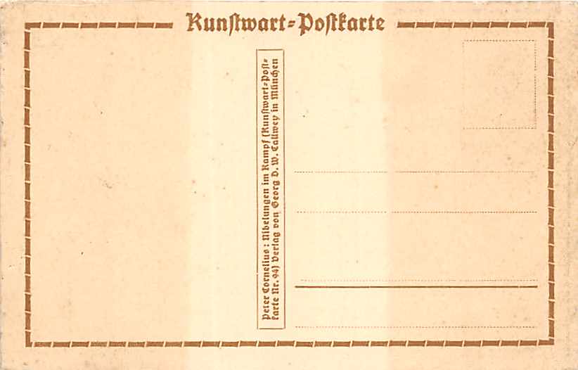 Kunstwart Nr.94, P. Cornelius, Nibelungen im Kampf