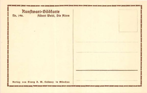 Kunstwart Nr.196, A. Welti, Die Alten