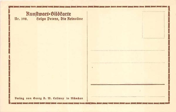 Kunstwart Nr.198, H. Peters, Die Krinoline