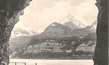 Walensee, Bettlisstrasse, Blick auf Mürtschenstock