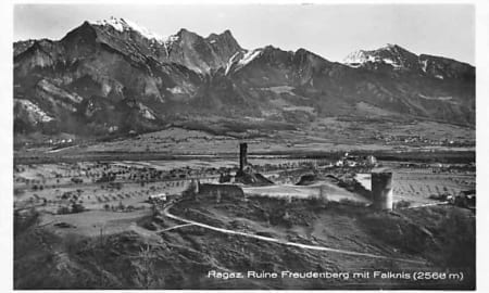 Bad Ragaz, Ruine Freudenberg mit Falknis
