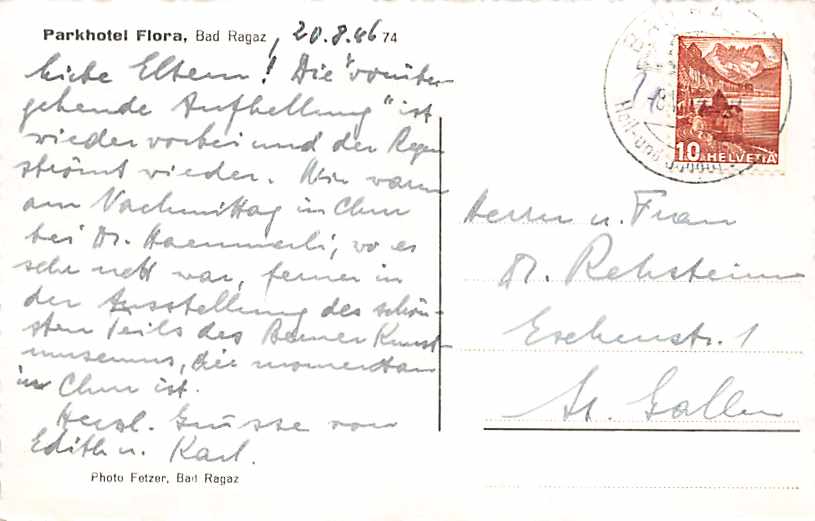 Bad Ragaz, Parkhotel Flora