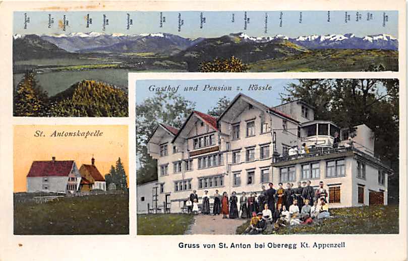 Oberegg, Gruss von St.Anton, Gasthof Rössle