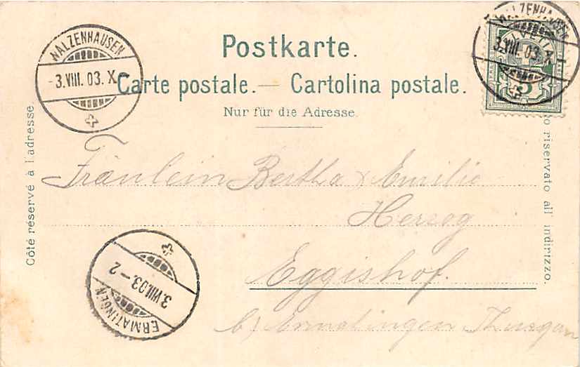 Gebhardshöhe, Gruss von der Gebhardshöhe, Lithokarte