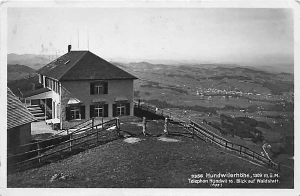 Hundwil, Hundwilerhöhe, Blick auf Waldstatt